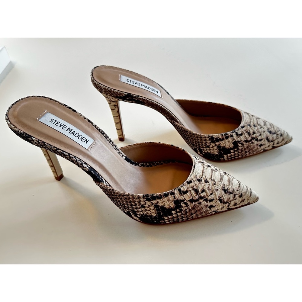 Steve Madden Elyse Snake Mule - Picture 3 of 6